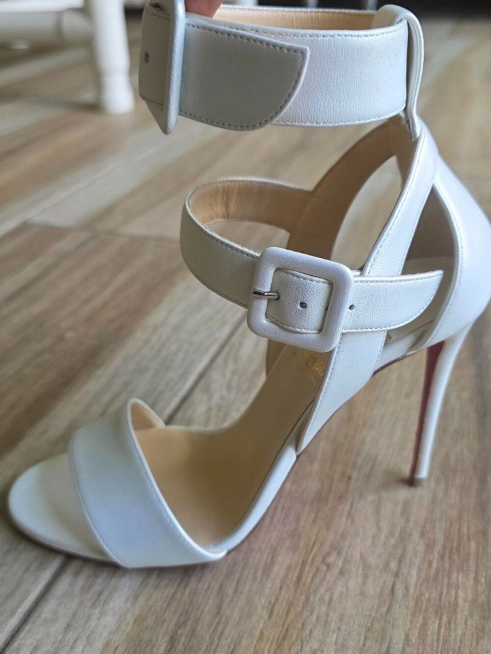 Christian Louboutin Nappa Multipot 100 Sandals Shoes NEW@! Eur. 35